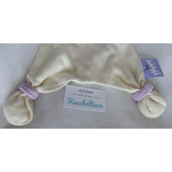Happy - Schmusetuch - Elefant - lila/beige/bunter Rüssel - ca. 33 cm lang
