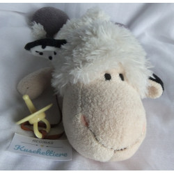 Nici - Plüschtier - Schaf Jolly Mäh Netty mit Schnuller das Schnullerband ist kein Original Nici - ca. 35 cm groß - liegend