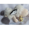 Nici - Plüschtier - Schaf Jolly Mäh Netty mit Schnuller das Schnullerband ist kein Original Nici - ca. 35 cm groß - liegend
