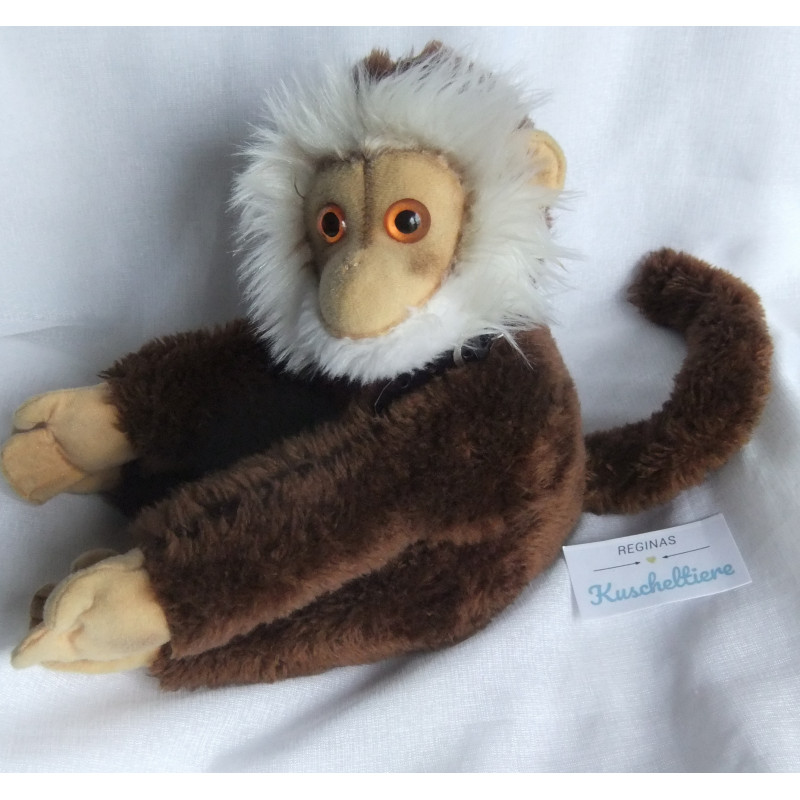 Plüschtier - Vintage - Affe - Brauntöne - ca. 20 cm groß - sitzend