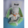 Steiff - Plüschtier - Hase Hannes weiß/grün mit Schal orange - ca. 22 cm groß - Schlenker