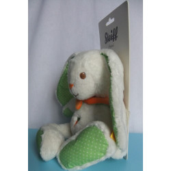Steiff - Plüschtier - Hase Hannes weiß/grün mit Schal orange - ca. 22 cm groß - Schlenker