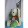 Steiff - Plüschtier - Hase Hannes weiß/grün mit Schal orange - ca. 22 cm groß - Schlenker