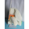 Steiff - Plüschtier - Hase Hannes weiß/grün mit Schal orange - ca. 22 cm groß - Schlenker