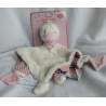 Spiegelburg Baby Glück - Schmusetuch - Gans weiß/rosa mit Halstuch rosa mit Blumenmotive - ca. 30 cm lang