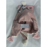 Spiegelburg Baby Glück - Schmusetuch - Gans weiß/rosa mit Halstuch rosa mit Blumenmotive - ca. 30 cm lang