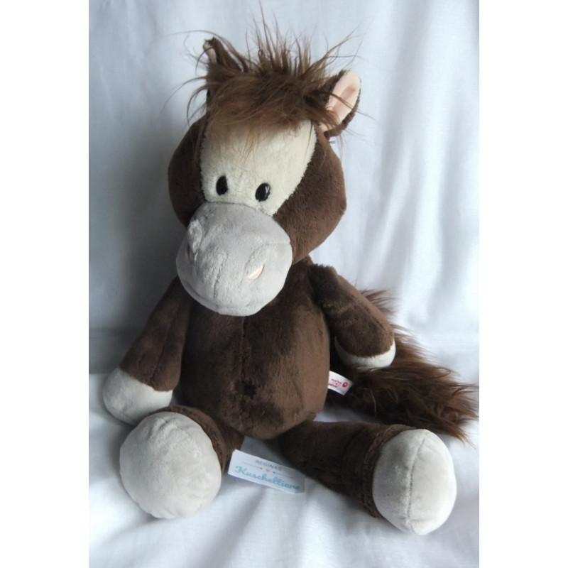 Nici - Plüschtier - Horse Club - Pony Kapoony - dunkelbraun, grau, creme - ca. 50 cm groß - Schlenker