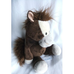 Nici - Plüschtier - Horse Club - Pony Kapoony - dunkelbraun, grau, creme - ca. 50 cm groß - Schlenker