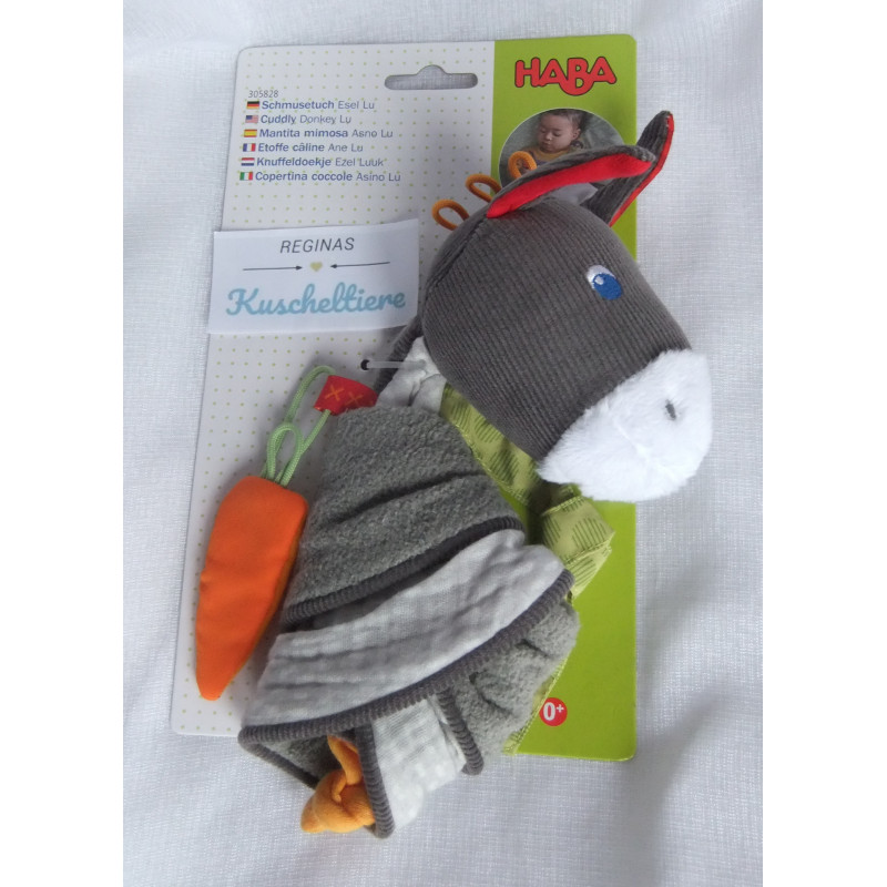Haba - Schmusetuch - Esel Lu - ca. 25 cm groß