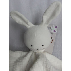 JaBaDaBaDo - Schmusetuch - Baumwolle - Hase - wollweiß - ca. 39 cm x 39 cm