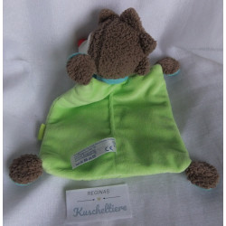 Babydream - Schmusetuch - Igel mit Fliege - grün/blau - ca. 25 cm lang