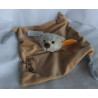 Mathias Pamer GmbH - Schmusetuch - Bär mit Halstuch - Trösterteddy - brauntöne - ca. 28 cm x 28 cm groß