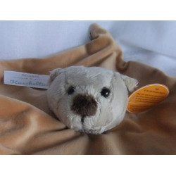 Mathias Pamer GmbH - Schmusetuch - Bär mit Halstuch - Trösterteddy - brauntöne - ca. 28 cm x 28 cm groß