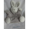 Maximo - Handpuppe - Hase grau/wollweiß mit Halstuch grau - Knistergeräusch - ca. 28 cm lang