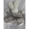 Maximo - Handpuppe - Hase grau/wollweiß mit Halstuch grau - Knistergeräusch - ca. 28 cm lang