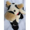 Sigikid - Plüschtier - Red Friends - Kuh beige/braun/schwarz mit rotem Halstuch und roter Pfote  - ca. 35 cm groß - liegend
