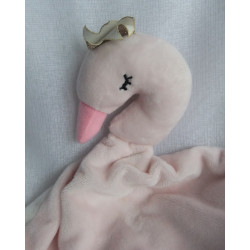 Tryco - Mekk - Schmusetuch - Schwan Ivy - rosa/creme - ca. 39 cm lang