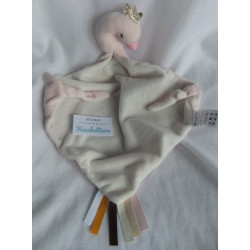Tryco - Mekk - Schmusetuch - Schwan Ivy - rosa/creme - ca. 39 cm lang