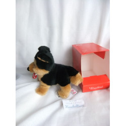 Trudi - Trudini - Plüschtier - Hund / Schäferhund - Brauntöne/schwarz - ca. 13 cm lang und ca. 15 cm hoch
