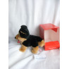 Trudini - Plüschtier - Hund / Schäferhund - Brauntöne/schwarz - ca. 13 cm lang und ca. 15 cm hoch