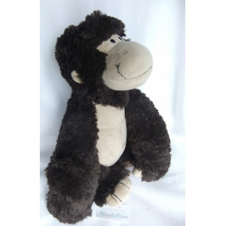 Nici - Plüschtier -  Jungle Time Gorilla Torben - grau/schwarz - ca. 30 cm groß - sitzend
