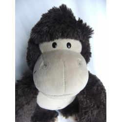 Nici - Plüschtier -  Jungle Time Gorilla Torben - grau/schwarz - ca. 30 cm groß - sitzend