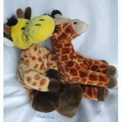 Plüschtiere - Zwei niedliche Giraffen