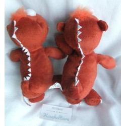 cbj Verlag - Plüschtiere - zwei Kokosnuss Fressdrache Oskar - ca. 18 cm groß - Schlenker