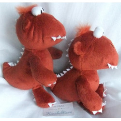 cbj Verlag - Plüschtiere - zwei Kokosnuss Fressdrache Oskar - ca. 18 cm groß - Schlenker