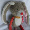Sigikid - Kuscheltier Spielfigur - Patchwork Sweety Hase mit Halstuch - bunt - ca. 40 cm groß - Schlenker