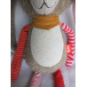 Sigikid - Kuscheltier Spielfigur - Patchwork Sweety Hase mit Halstuch - bunt - ca. 40 cm groß - Schlenker