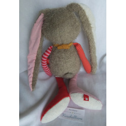 Sigikid - Kuscheltier Spielfigur - Patchwork Sweety Hase mit Halstuch - bunt - ca. 40 cm groß - Schlenker