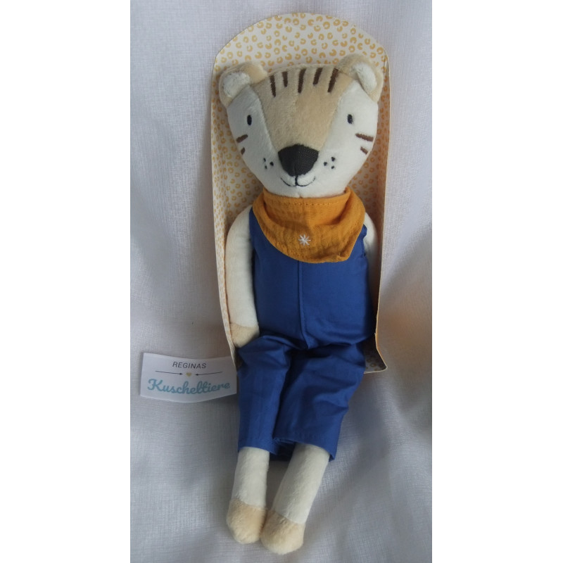 Maisons du Monde - Plüschtier - Tiger Rani mit Halstuch und Hose - ca. 40 cm groß - Schlenker