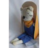 Maisons du Monde - Plüschtier - Tiger Rani mit Halstuch und Hose  -  ca. 40 cm groß - Schlenker