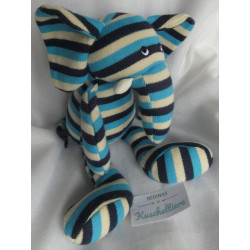 Little Jellycat - Spieltier - Strick - Elefant bunt gestreift - ca. 30 cm groß -Schlenker