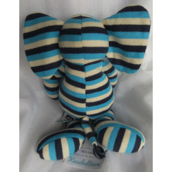Little Jellycat - Spieltier - Strick - Elefant bunt gestreift - ca. 30 cm groß -Schlenker