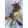 Sigikid - Plüschtier - Spieltier - Patchwork Sweety Giraffe mit bunten Kreisen - ca. 35 cm hoch und ca. 18 cm lang