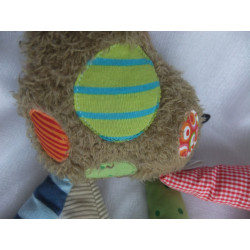 Sigikid - Plüschtier - Spieltier - Patchwork Sweety Giraffe mit bunten Kreisen - ca. 35 cm hoch und ca. 18 cm lang
