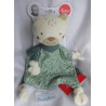 Sigikid - Schmusetuch - Bär Eisbär mit Halstuch - Grüntöne, creme, beige, braun - ca. 29 cm lang