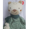 Sigikid - Schmusetuch - Bär Eisbär mit Halstuch - Grüntöne, creme, beige, braun - ca. 29 cm lang