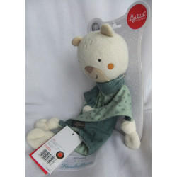 Sigikid - Schmusetuch - Bär Eisbär mit Halstuch - Grüntöne, creme, beige, braun - ca. 29 cm lang