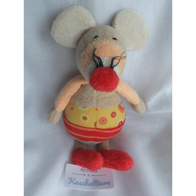 Sterntaler - Kuscheltier - Spieltier - Maus mit Rasselgeräusch - ca. 25 cm groß - Schlenker