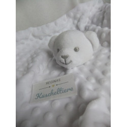 Tillfield - Soft Touch - Schmusetuch - Bär - weiß - ca. 34 cm x 34 cm groß
