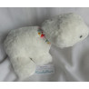 Pusblu - Plüschtier - Eisbär weiß mit buntem Schal - ca. 25 cm lang und ca. 17 cm hoch