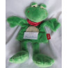 Sigikid - Schmusetuch/Handpuppe - Frosch grün, beige mit Halstuch rot mit Herzchen - ca. 32 cm lang - Schlenker