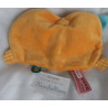 Baby Kuschelwuschel - Schmusetuch - Hund - orange - ca. 12 cm lang und ca. 20 cm breit