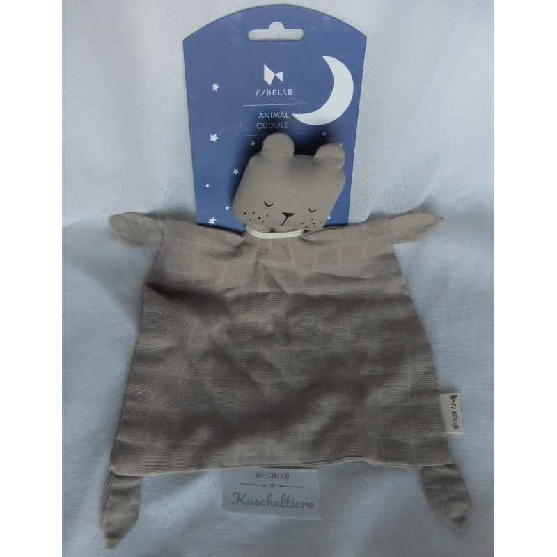 Fabelab - Schmusetuch - Bär - beige - ca. 35 cm lang