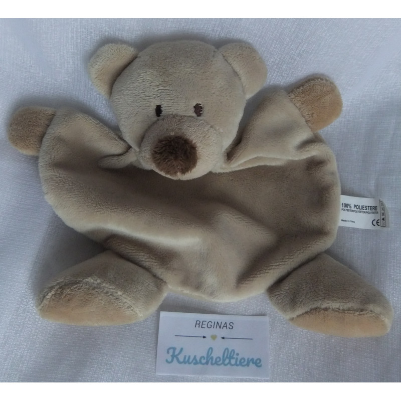 Schmusetuch - Bär - braun - ca. 22 cm lang