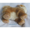 Teddy Hermann - Plüschtier - Hund Zwergspitz - braun, weiß - ca. 20 cm hoch und ca. 22 cm lang - stehend