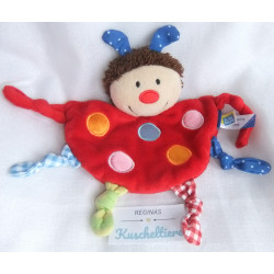 Ravensburger - MiniSteps - Schmusetuch - Käfer/Schmetterling mit Schnullerband - rot - ca. 18 cm lang
